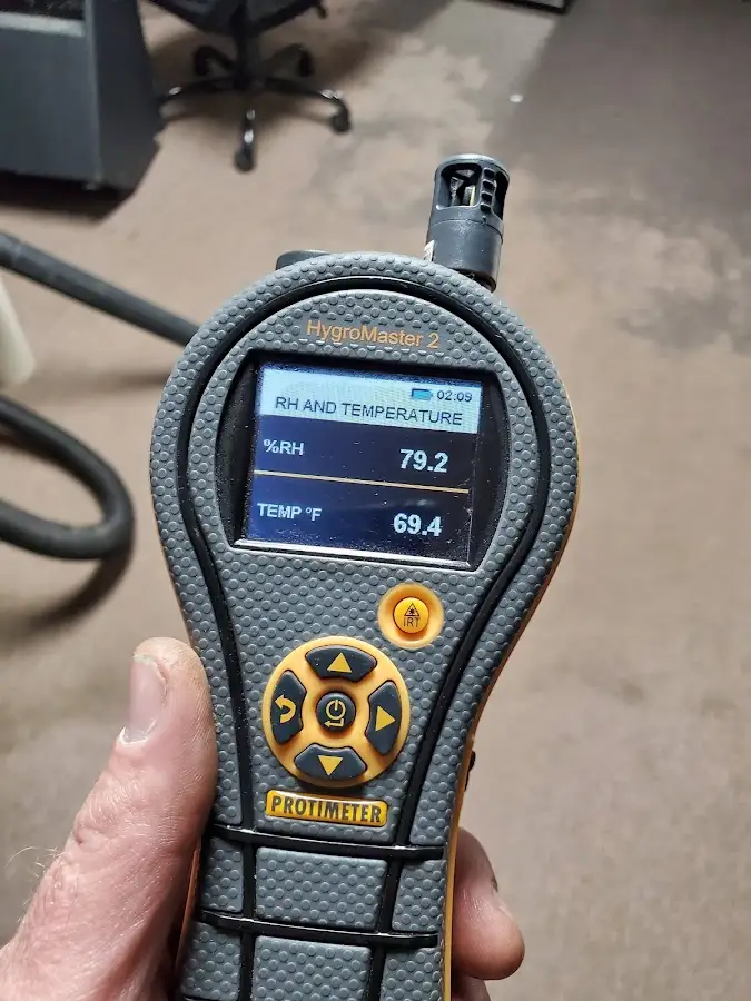 Moisture meter humidity assessment for Fire & Smoke Damage Restoration in Denton